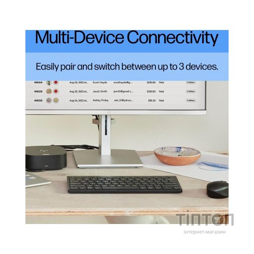 Клавіатура HP 350 Compact Multi-Device Bluetooth UA Black (692S8AA)