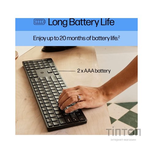 Клавіатура HP 450 Programmable Wireless UA Black (4R184AA)