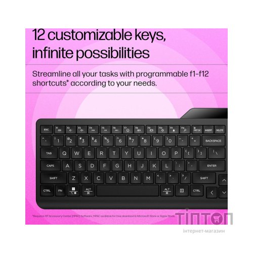 Клавіатура HP 460 Multi-Device Bluetooth UA Black (7N7B8AA)