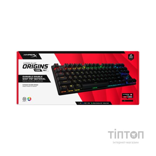 Клавіатура HyperX Alloy Origins Core PBT HX Red (639N7AA)