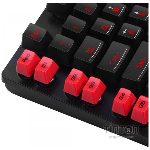 Клавіатура ігрова Redragon Yaksa K505 UKR, 7 кольорів AntiGhost USB (70392)