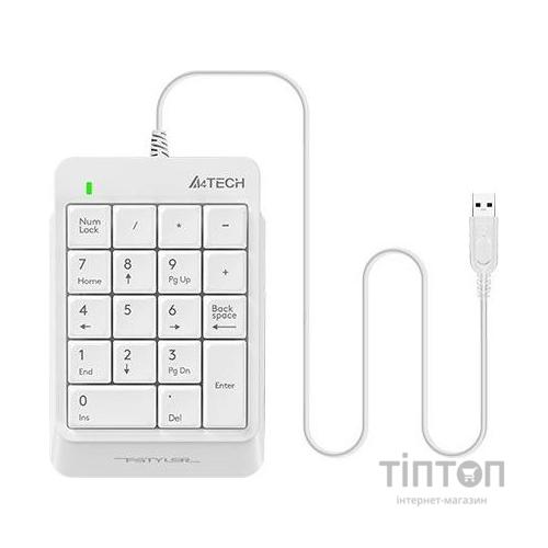 Клавіатура компактна A4tech FK13P White