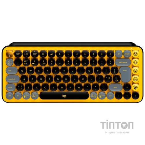 Клавіатура Logitech POP Keys Wireless Mechanical Keyboard UA Blast Yellow (920-010735)