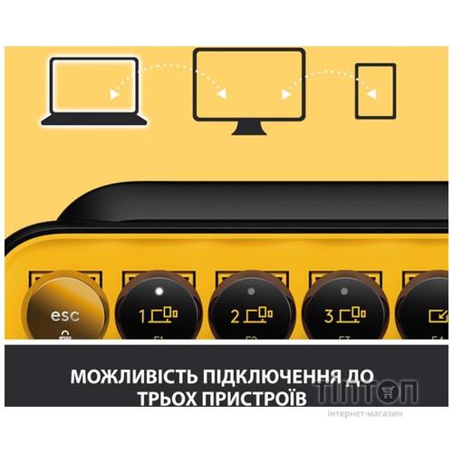 Клавіатура Logitech POP Keys Wireless Mechanical Keyboard UA Blast Yellow (920-010735)