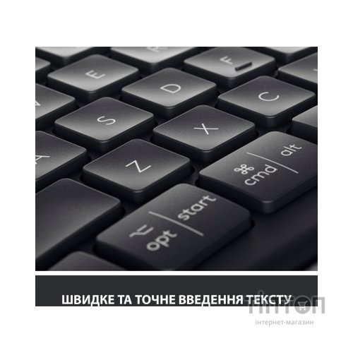 Клавіатура Logitech ERGO K860 Bluetooth/Wireless UA Black (920-010108)