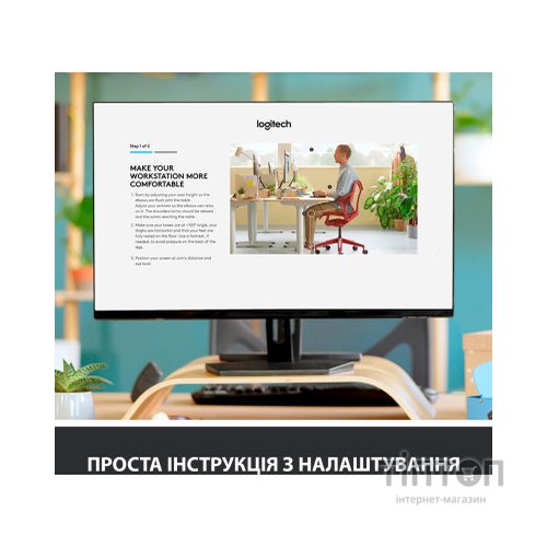 Клавіатура Logitech ERGO K860 Bluetooth/Wireless UA Black (920-010108)