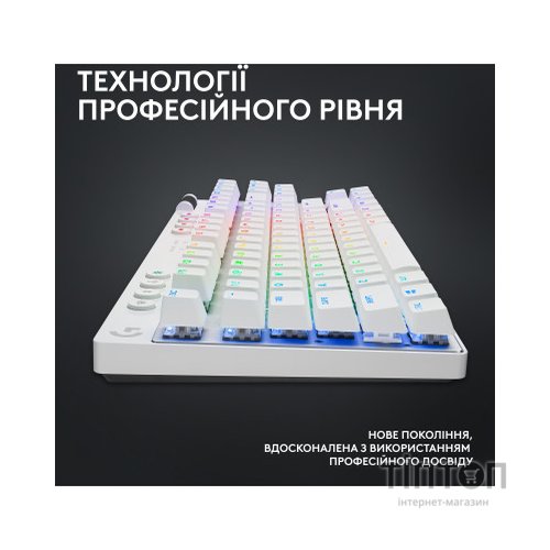 Клавіатура Logitech G PRO X TKL Lightspeed Tactile USB UA White (920-012148)