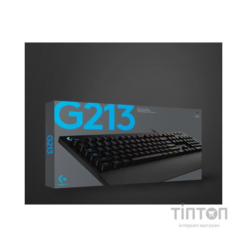 Клавіатура Logitech G213 Prodigy RGB Gaming Keyboard USB UA Black (920-008093)