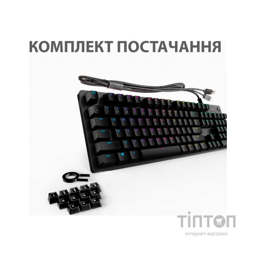 Клавіатура Logitech G512 Carbon Lightsync RGB Mechanical USB Black (920-009351)