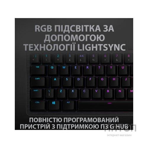 Клавіатура Logitech G512 Lightsync RGB Mechanical GX Red USB UA Carbon (920-009370)