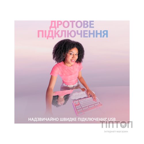 Клавіатура Logitech G713 Aurora Gaming GX Brown USB UA Off-White (920-010422)