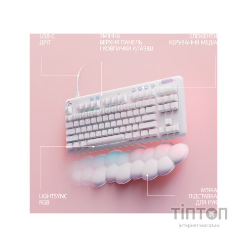 Клавіатура Logitech G713 Aurora Gaming GX Brown USB UA Off-White (920-010422)