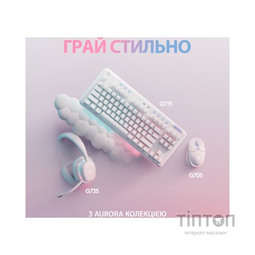 Клавіатура Logitech G713 Aurora Gaming GX Brown USB UA Off-White (920-010422)