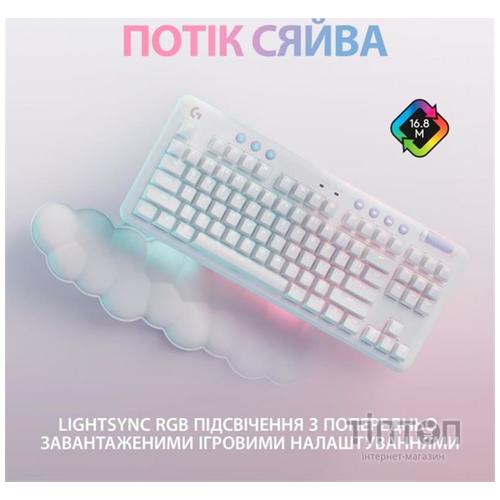 Клавіатура Logitech G715 Aurora Wireless Gaming GX Red Lightspeed/Bluetooth UA Off-White (920-010692)