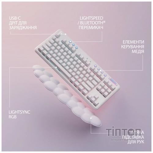 Клавіатура Logitech G715 Aurora Wireless Gaming GX Red Lightspeed/Bluetooth UA Off-White (920-010692)