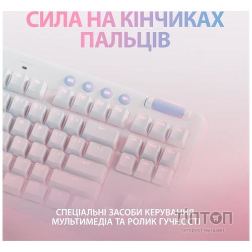 Клавіатура Logitech G715 Aurora Wireless Gaming GX Red Lightspeed/Bluetooth UA Off-White (920-010692)