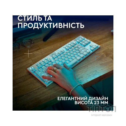 Клавіатура Logitech G915 TKL X Lightspeed Switch-Tactile Wireless/Bluetooth/USB UA White (920-012737)