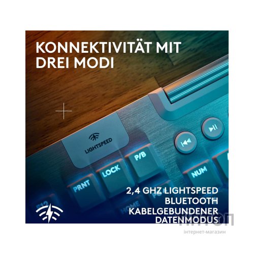 Клавіатура Logitech G915 X Lightspeed Switch-Tactile Wireless/Bluetooth/USB UA White (920-012690)