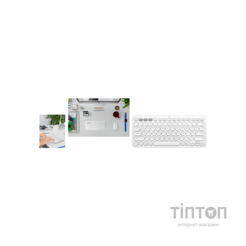 Клавіатура Logitech K380s Multi-Device Bluetooth UA White (920-011852)