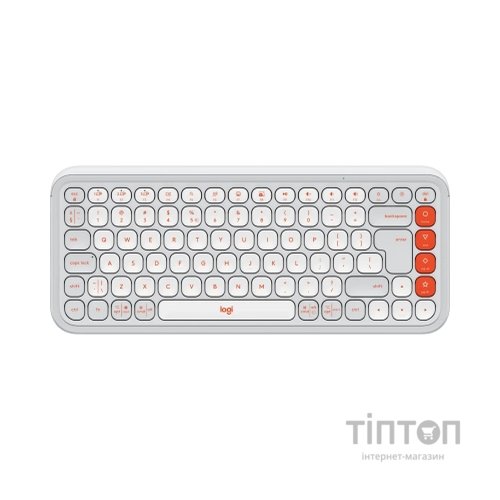 Клавіатура Logitech POP Icon Keys Bluetooth UA Off-White (920-013072)
