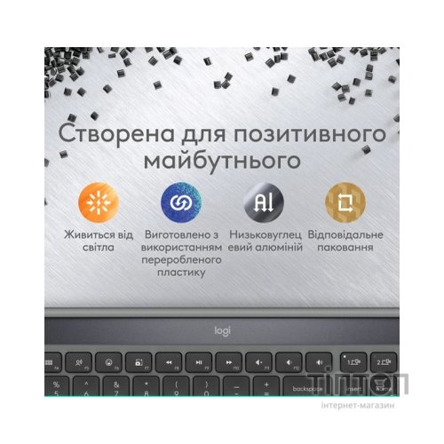 Клавіатура Logitech Slim Solar+ Bluetooth Graphite (920-013764)