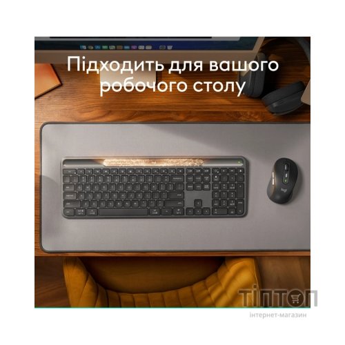 Клавіатура Logitech Slim Solar+ Bluetooth Graphite (920-013764)