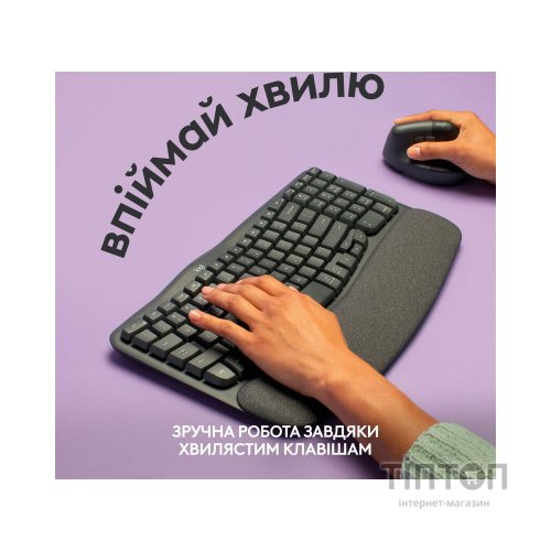 Клавіатура Logitech Wave Keys Bluetooth/Wireless Black (920-012304)