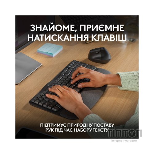 Клавіатура Logitech Wave Keys Bluetooth/Wireless Black (920-012304)