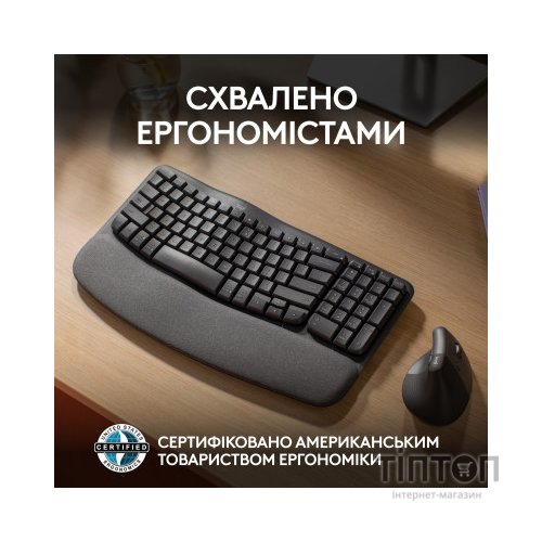 Клавіатура Logitech Wave Keys Bluetooth/Wireless Black (920-012304)