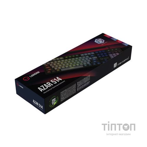 Клавіатура Lorgar Azar 514 RGB USB UA Black (LRG-GK514B-UA)