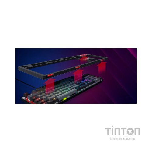 Клавіатура Lorgar Azar 514 RGB USB UA Black (LRG-GK514B-UA)