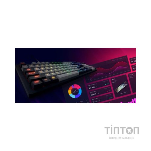 Клавіатура Lorgar Azar 514 RGB USB UA Black (LRG-GK514B-UA)