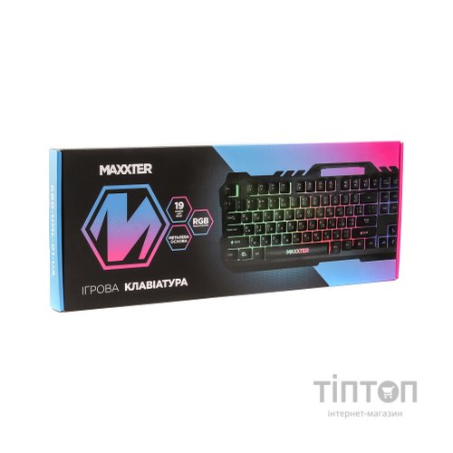 Клавіатура Maxxter KBG-UML-01-UA USB Black (KBG-UML-01-UA)