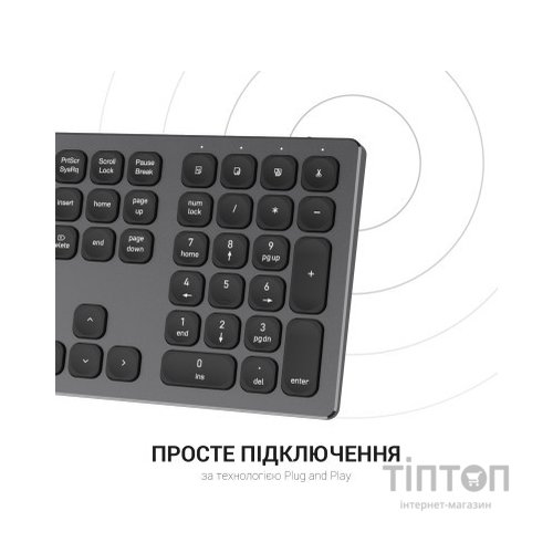 Клавіатура OfficePro SK1550 Wireless Black (SK1550B)