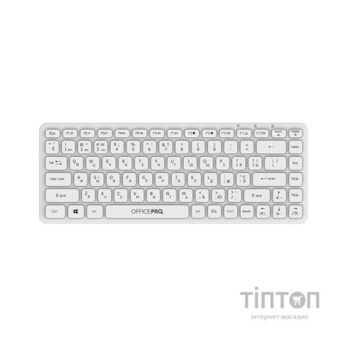 Клавіатура OfficePro SK790W Wireless/Bluetooth White (SK790W)