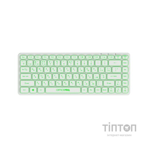 Клавіатура OfficePro SK790W Wireless/Bluetooth White (SK790W)