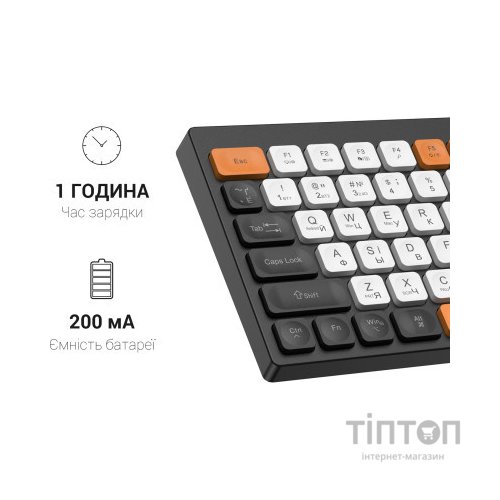 Клавіатура OfficePro SK955B Wireless/Bluetooth Black (SK955B)