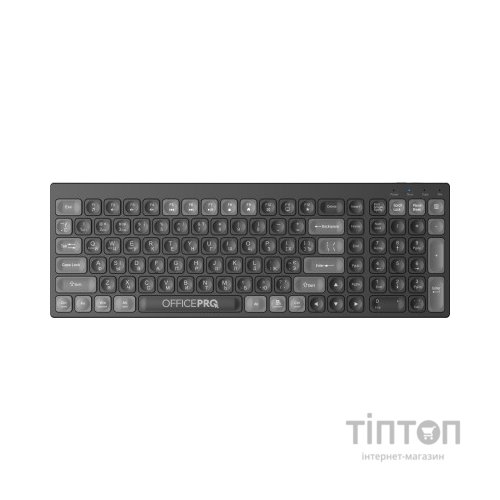 Клавіатура OfficePro SK985B Wireless/Bluetooth Black (SK985B)