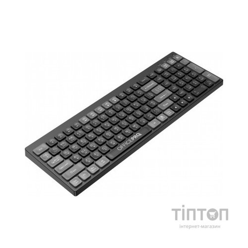 Клавіатура OfficePro SK985B Wireless/Bluetooth Black (SK985B)