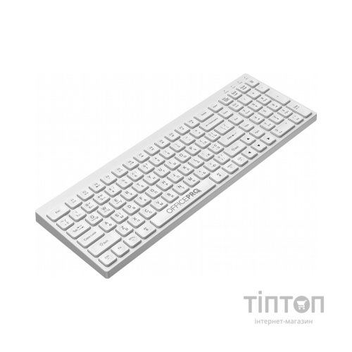 Клавіатура OfficePro SK985W Wireless/Bluetooth White (SK985W)