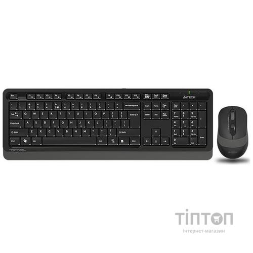 Клавіатура+миша A4Tech Fstyler FG1012S (Black), комплект бездротовий )