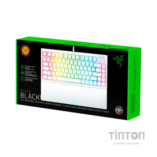 Клавіатура Razer BlackWidow V4 75 USB UA White (RZ03-05001700-R3M1)