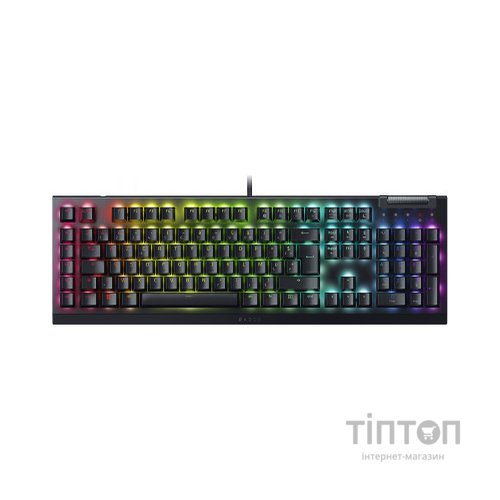 Клавіатура Razer BlackWidow V4 X Yellow Switch USB RU Black (RZ03-04702500-R3R1)