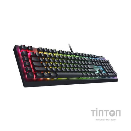 Клавіатура Razer BlackWidow V4 X Yellow Switch USB RU Black (RZ03-04702500-R3R1)