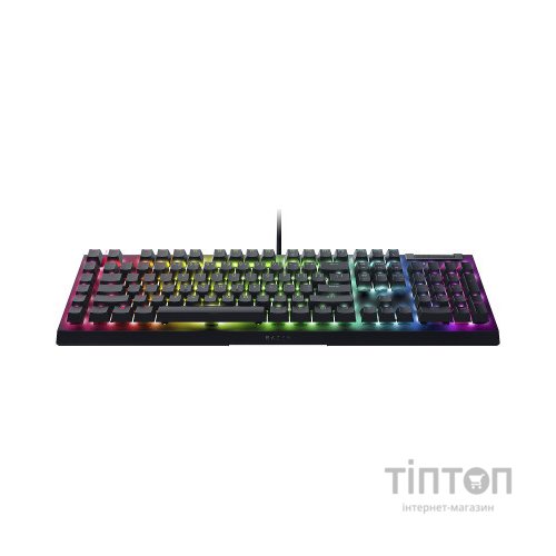 Клавіатура Razer BlackWidow V4 X Yellow Switch USB RU Black (RZ03-04702500-R3R1)