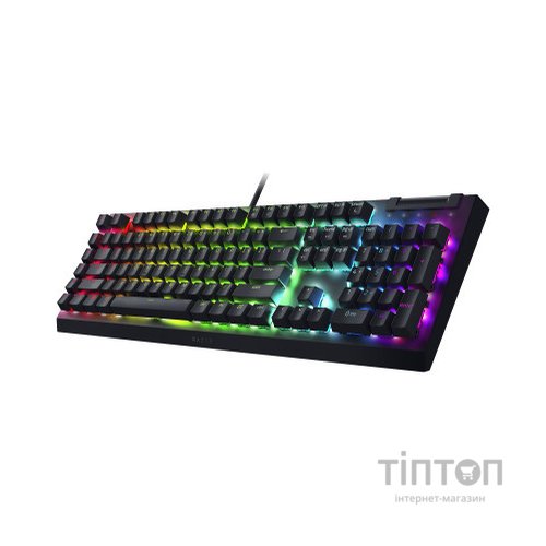 Клавіатура Razer BlackWidow V4 X Yellow Switch USB RU Black (RZ03-04702500-R3R1)