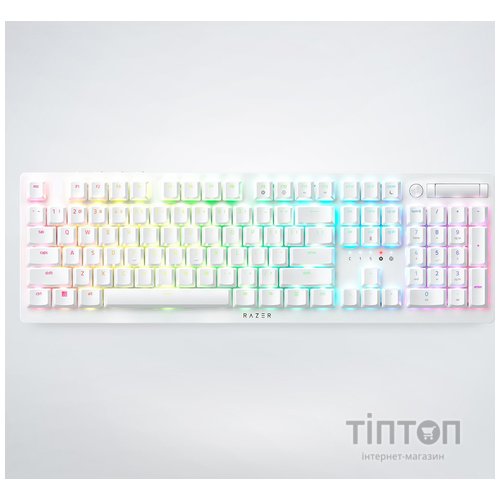Клавіатура Razer DeathStalker V2 Pro Clicky Optical Switch Purple Wireless White (RZ03-04363500-R3M1)