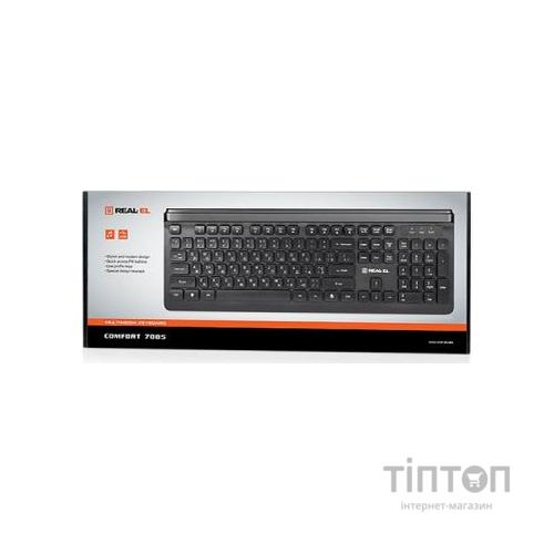 Клавіатура REAL-EL 7085 Comfort Black