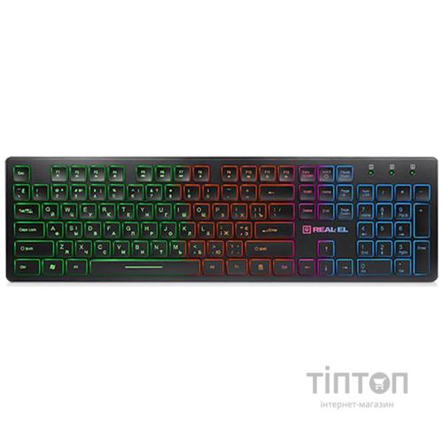 Клавіатура REAL-EL Comfort 7070 чорний USB UAH