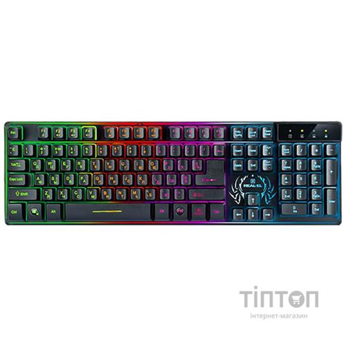 Клавіатура REAL-EL Comfort 7090 Backlit USB чорний UAH
